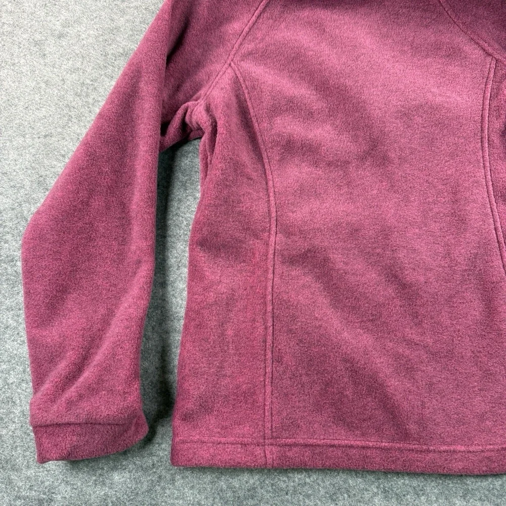 Columbia Full Zip Jacket Coat Girls‎ Youth Large Fuchsia Pink Fleece Comfort